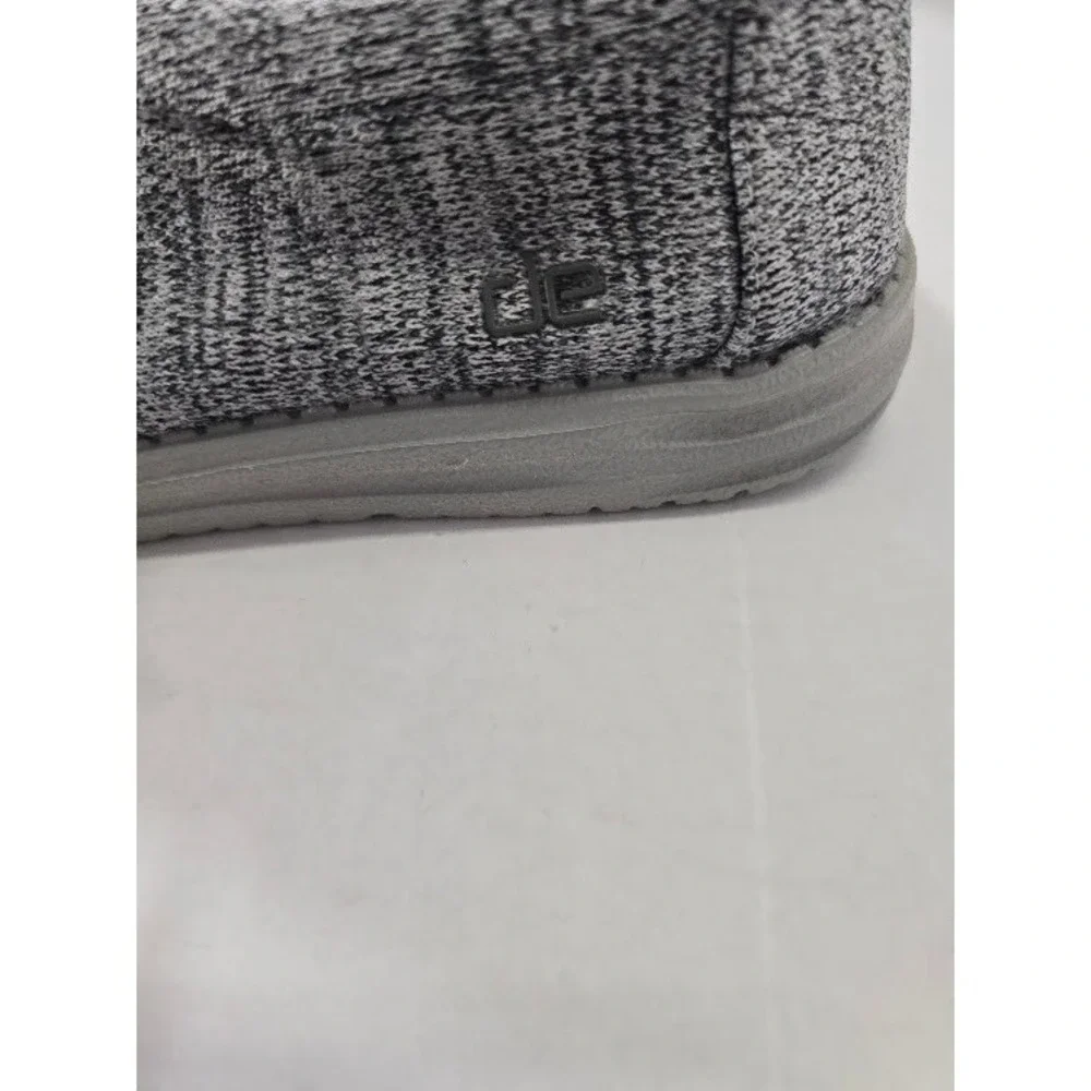 Hey Dude Wally B Sox Mens 11 Grey Excellent Knit Slip On Loafers 111033000
